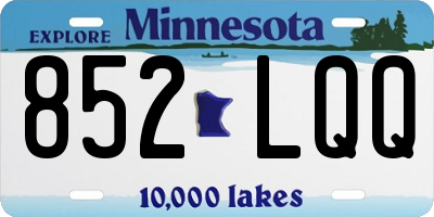 MN license plate 852LQQ