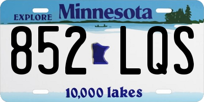 MN license plate 852LQS