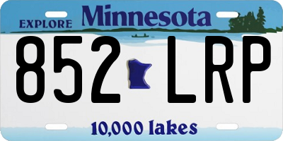 MN license plate 852LRP