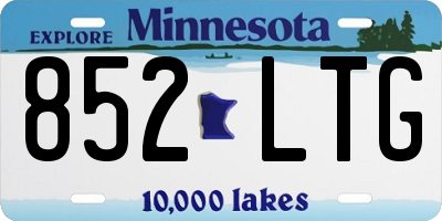 MN license plate 852LTG