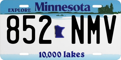 MN license plate 852NMV