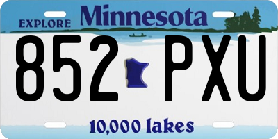 MN license plate 852PXU