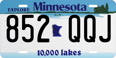 MN license plate 852QQJ