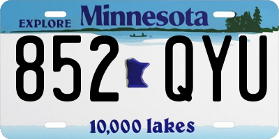 MN license plate 852QYU