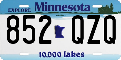 MN license plate 852QZQ