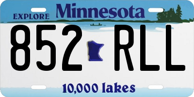 MN license plate 852RLL