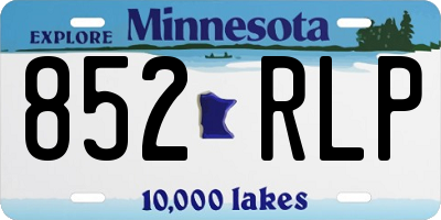 MN license plate 852RLP