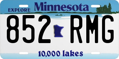 MN license plate 852RMG