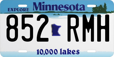 MN license plate 852RMH