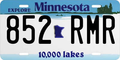 MN license plate 852RMR
