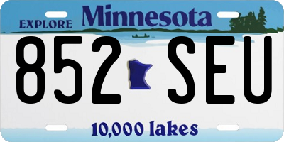 MN license plate 852SEU