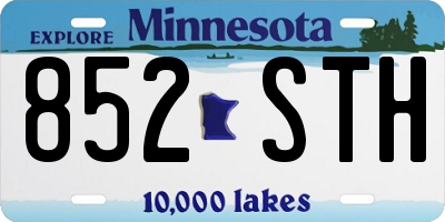 MN license plate 852STH