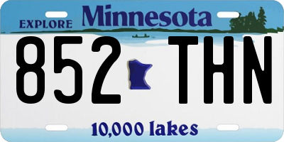 MN license plate 852THN