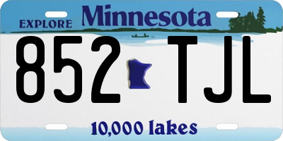 MN license plate 852TJL