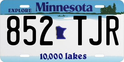MN license plate 852TJR
