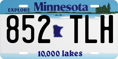 MN license plate 852TLH