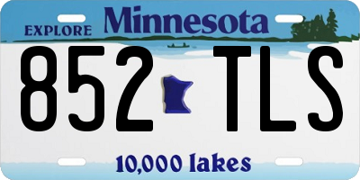 MN license plate 852TLS