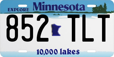 MN license plate 852TLT