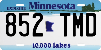 MN license plate 852TMD