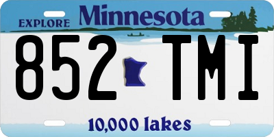MN license plate 852TMI