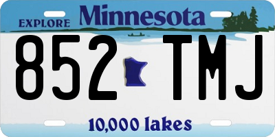 MN license plate 852TMJ