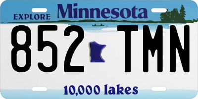 MN license plate 852TMN