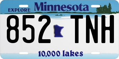 MN license plate 852TNH