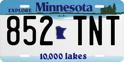 MN license plate 852TNT