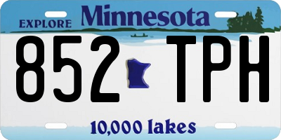 MN license plate 852TPH