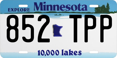 MN license plate 852TPP