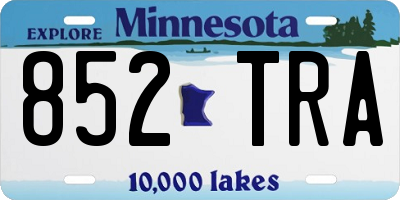 MN license plate 852TRA