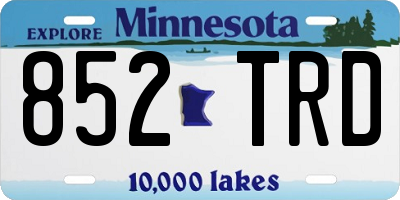 MN license plate 852TRD