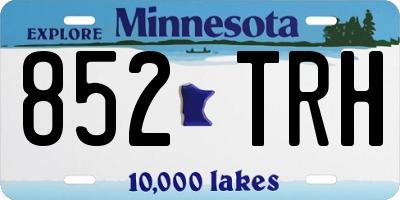 MN license plate 852TRH