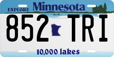 MN license plate 852TRI