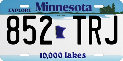 MN license plate 852TRJ
