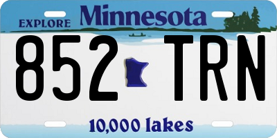 MN license plate 852TRN