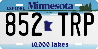 MN license plate 852TRP