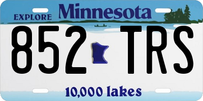 MN license plate 852TRS