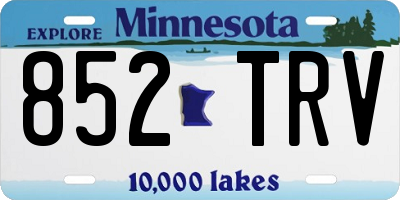 MN license plate 852TRV