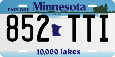 MN license plate 852TTI