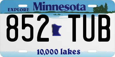 MN license plate 852TUB