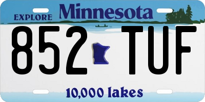 MN license plate 852TUF