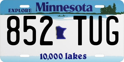 MN license plate 852TUG