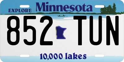 MN license plate 852TUN