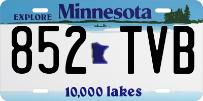 MN license plate 852TVB