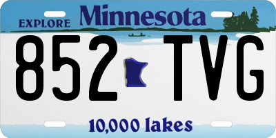 MN license plate 852TVG
