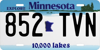 MN license plate 852TVN