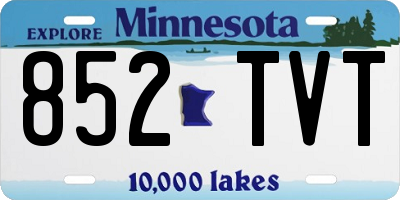 MN license plate 852TVT