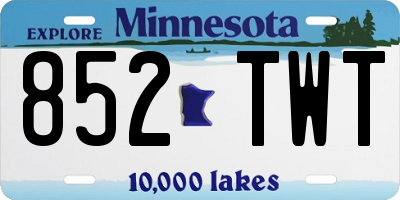 MN license plate 852TWT