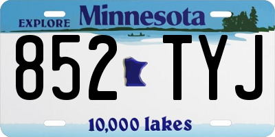 MN license plate 852TYJ
